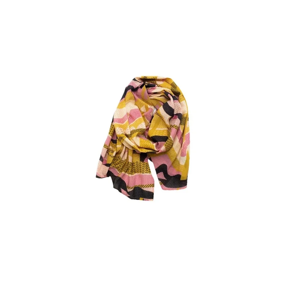 Cognitive Surplus Organic Cotton Scarf Geologic Layers Eco